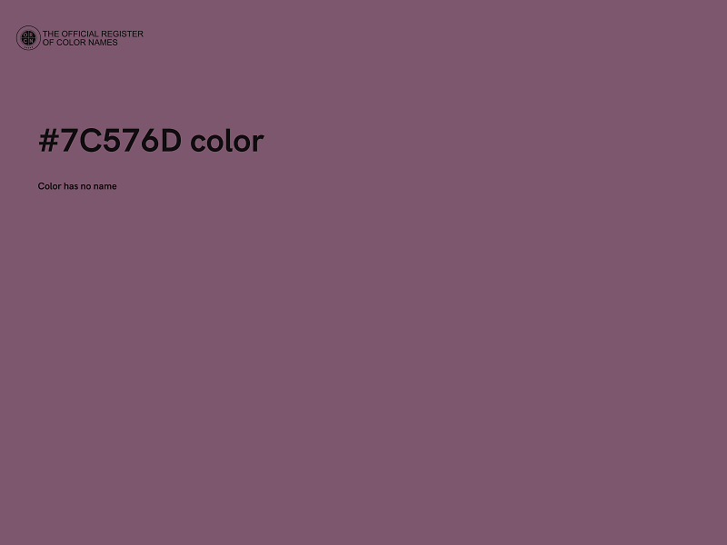 #7C576D color image