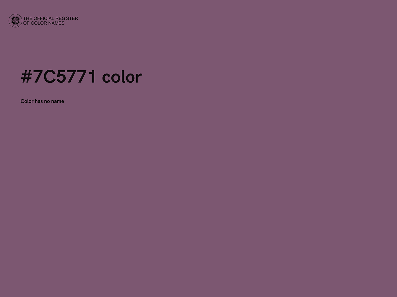 #7C5771 color image