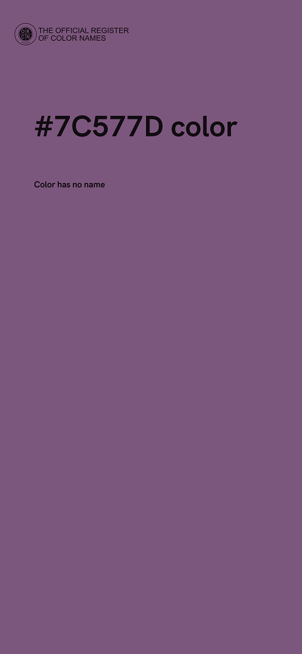 #7C577D color image