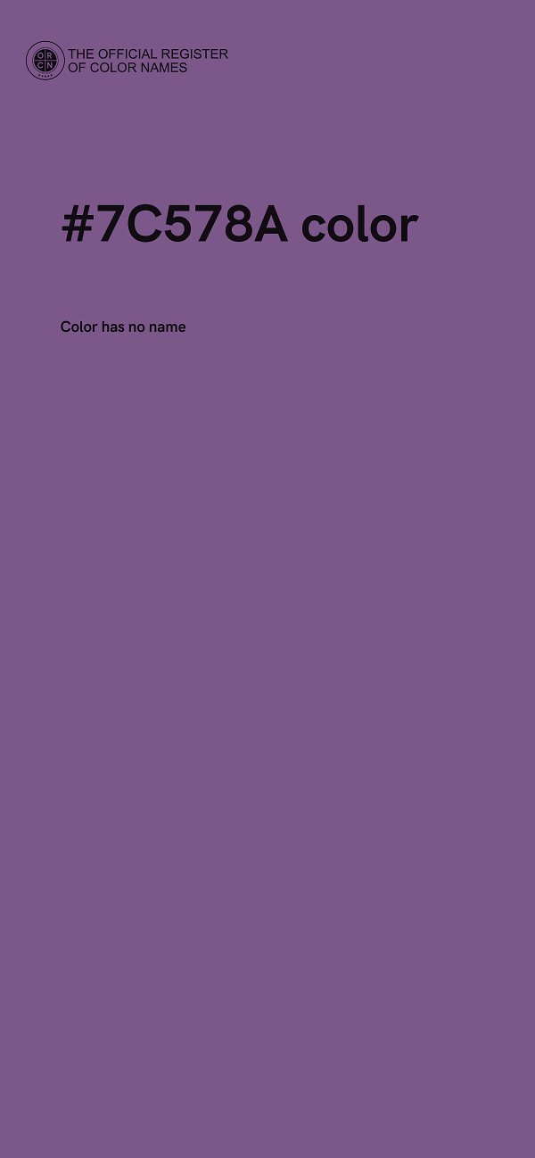 #7C578A color image