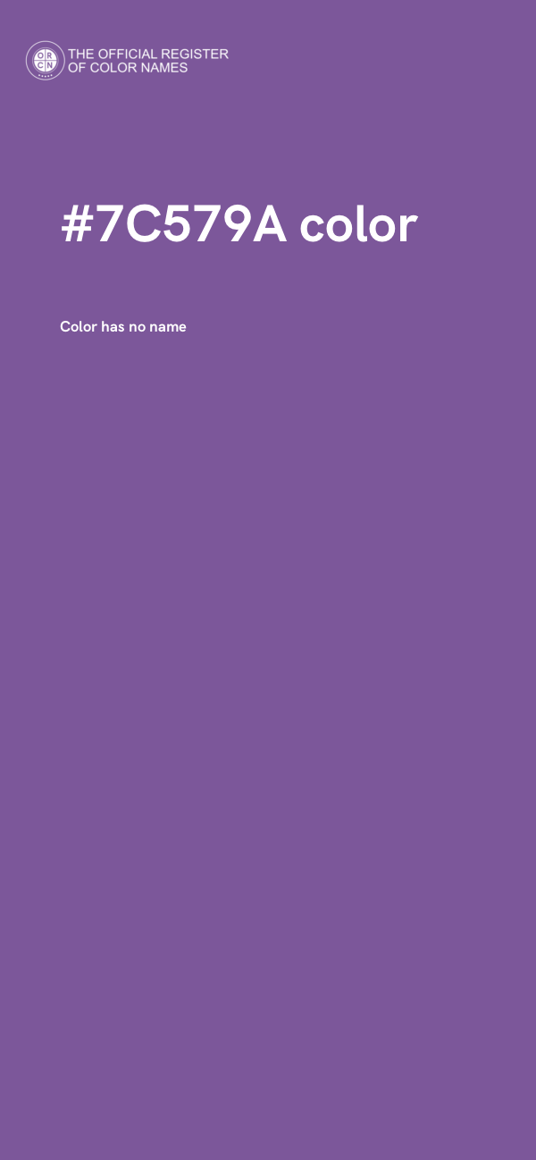 #7C579A color image