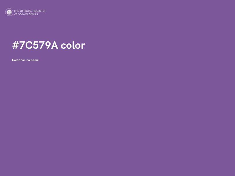 #7C579A color image