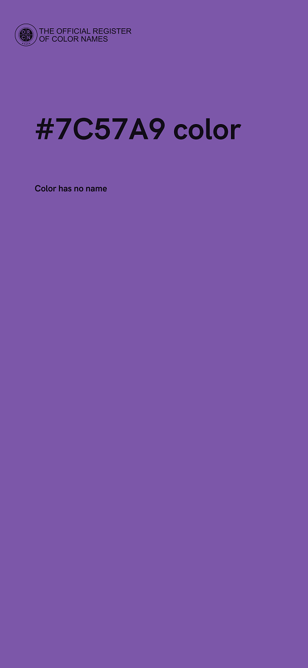 #7C57A9 color image