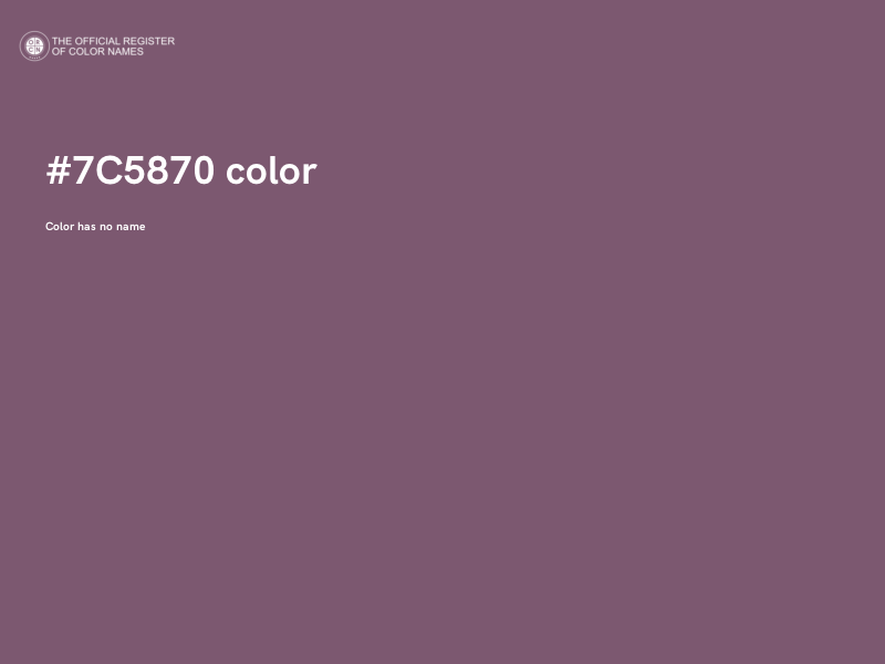 #7C5870 color image