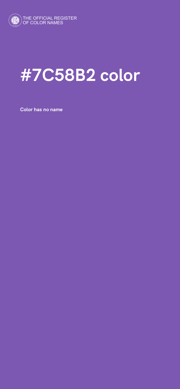 #7C58B2 color image