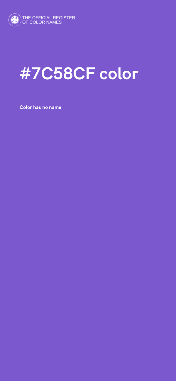 #7C58CF color image