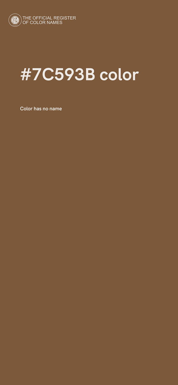 #7C593B color image