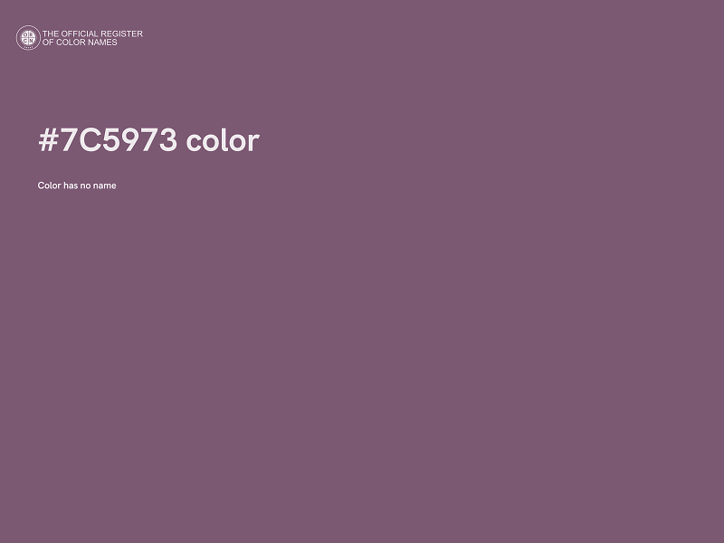 #7C5973 color image