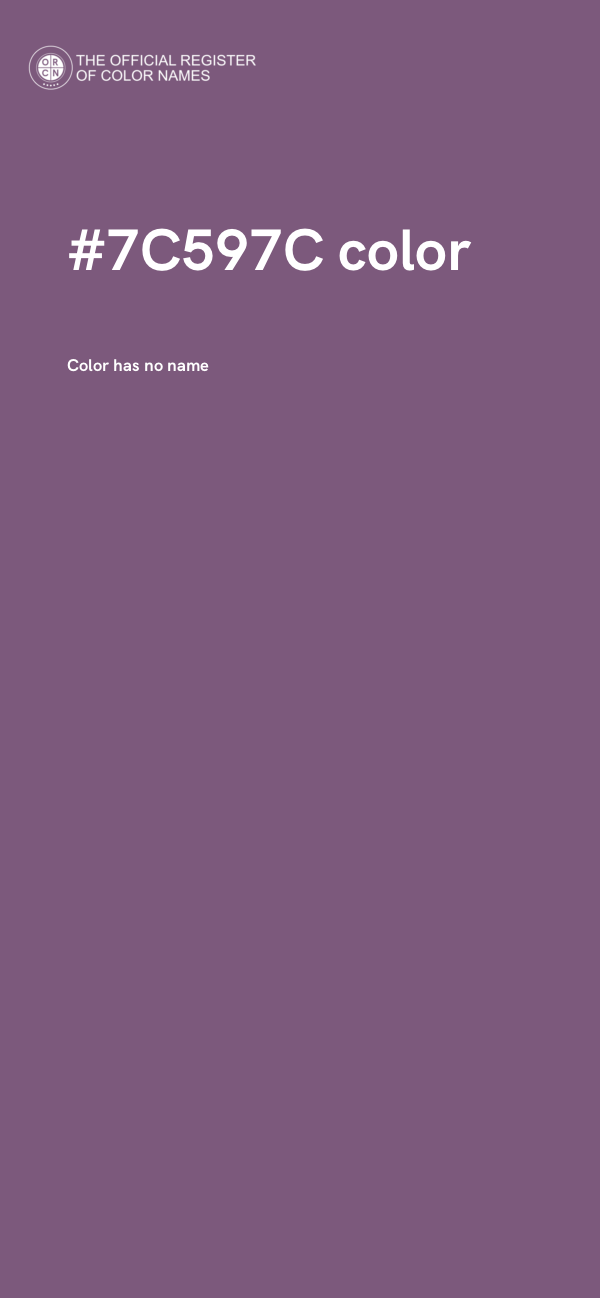 #7C597C color image