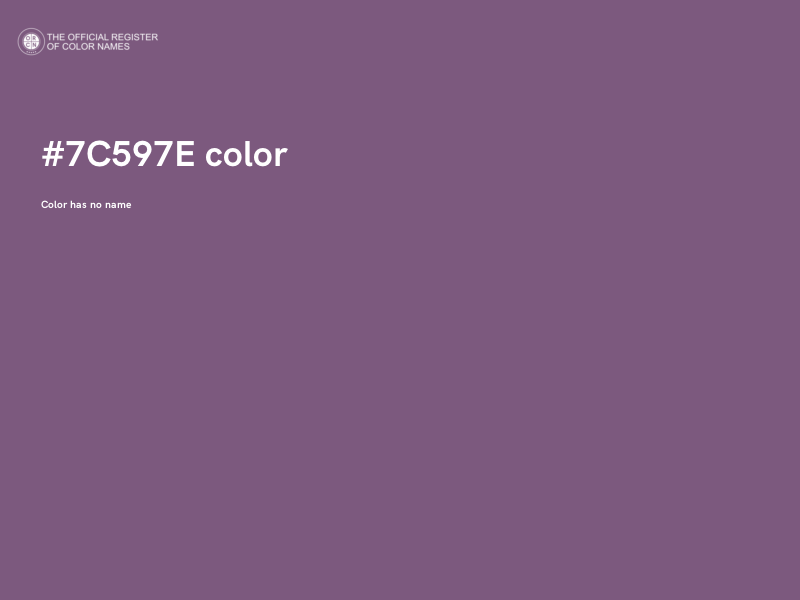 #7C597E color image
