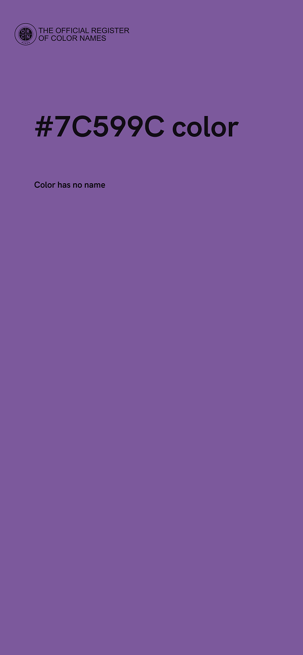 #7C599C color image