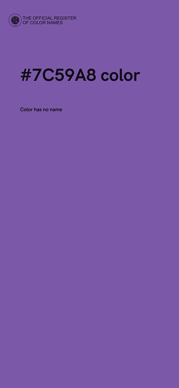 #7C59A8 color image