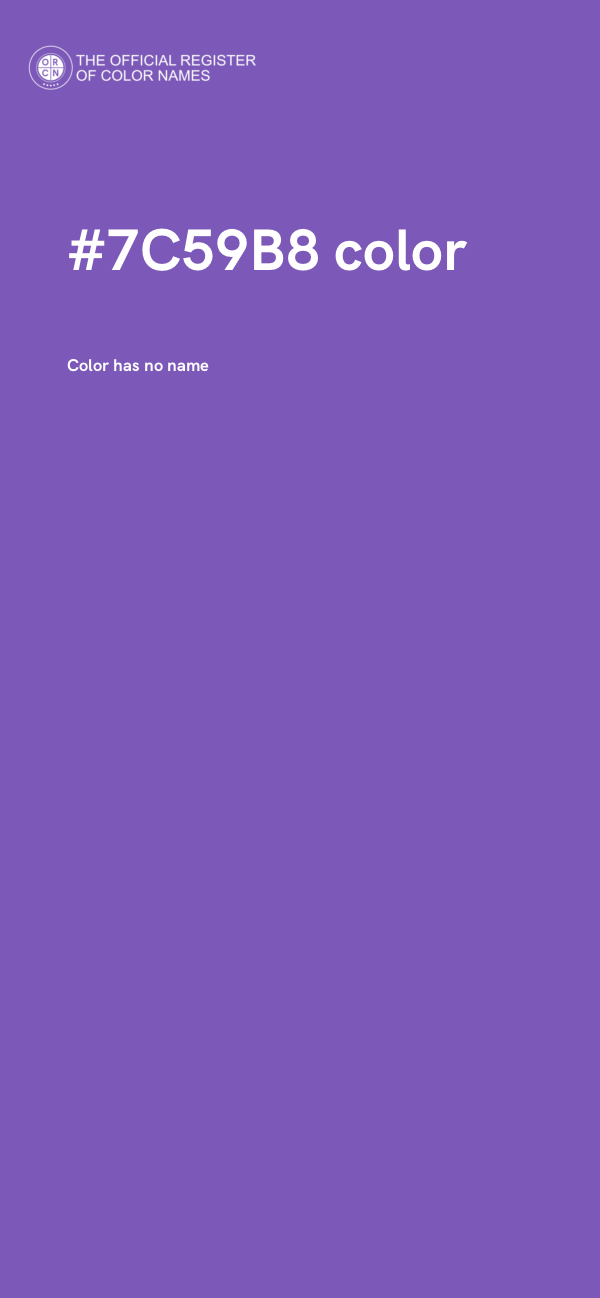 #7C59B8 color image