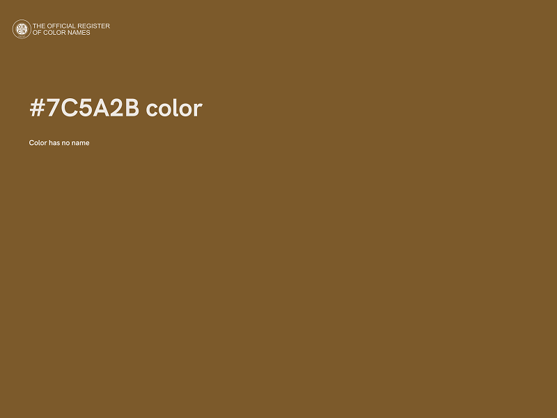 #7C5A2B color image