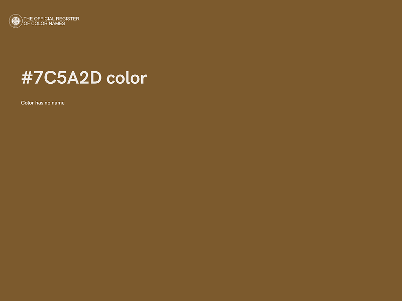 #7C5A2D color image