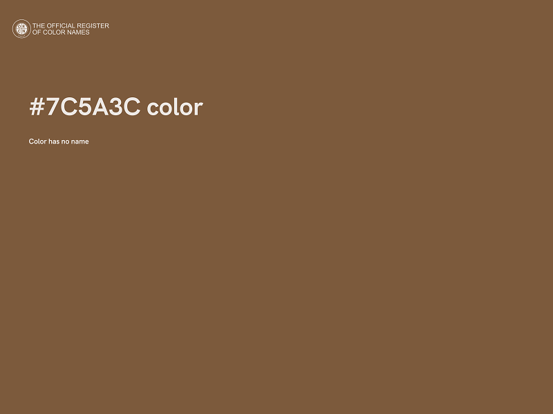 #7C5A3C color image