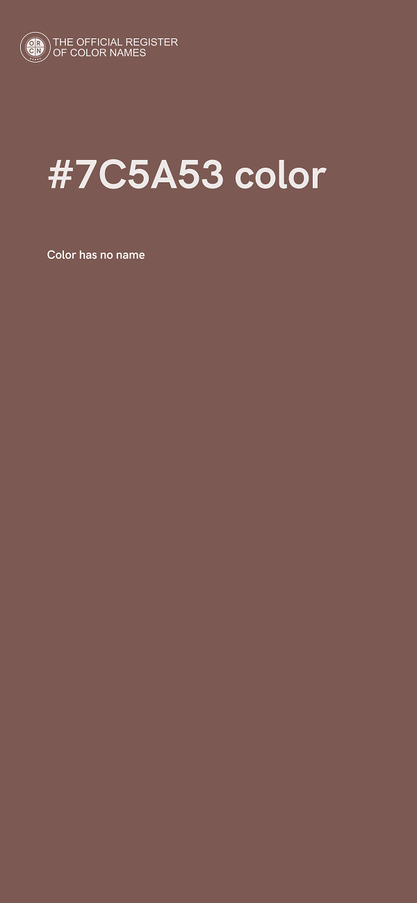 #7C5A53 color image
