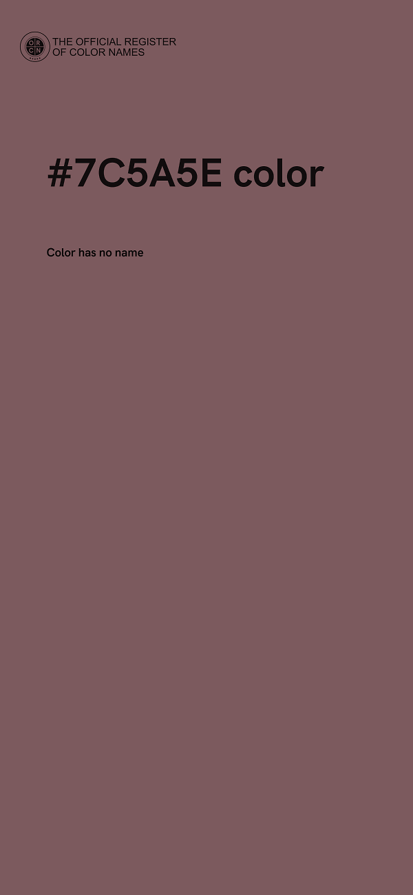 #7C5A5E color image