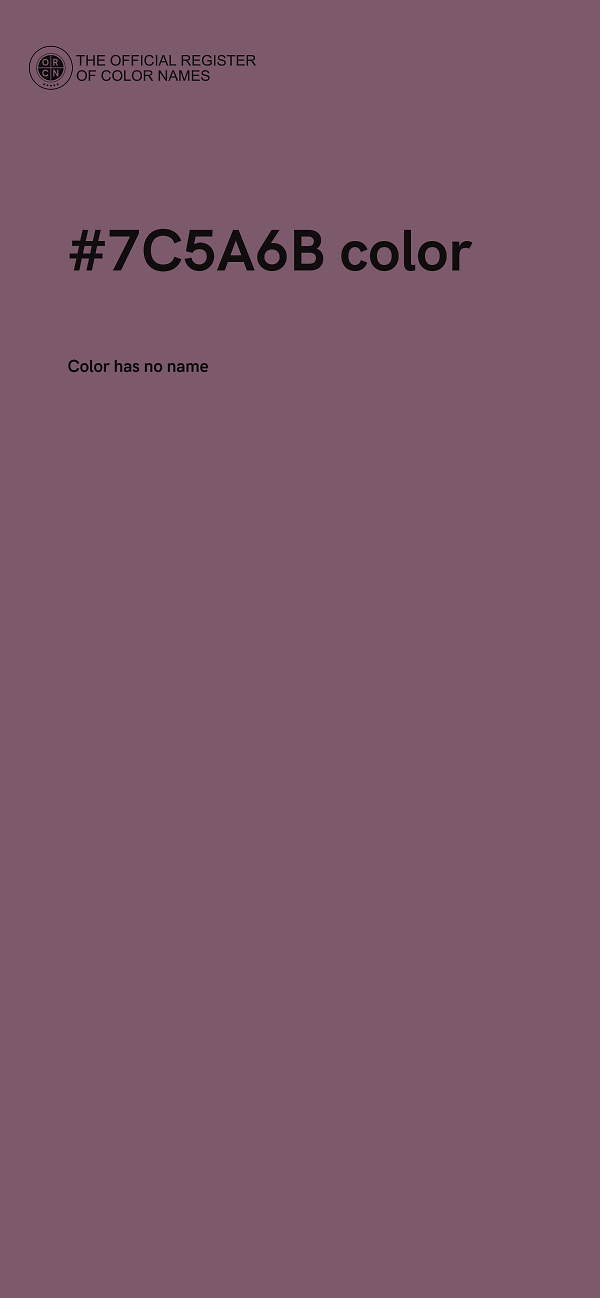 #7C5A6B color image