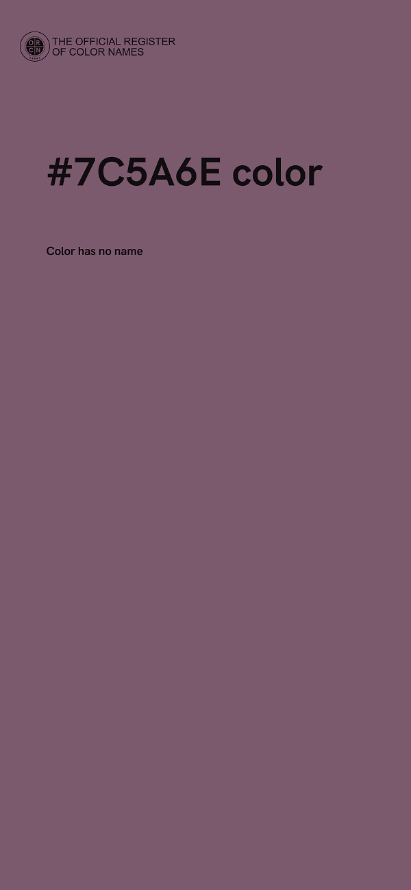 #7C5A6E color image