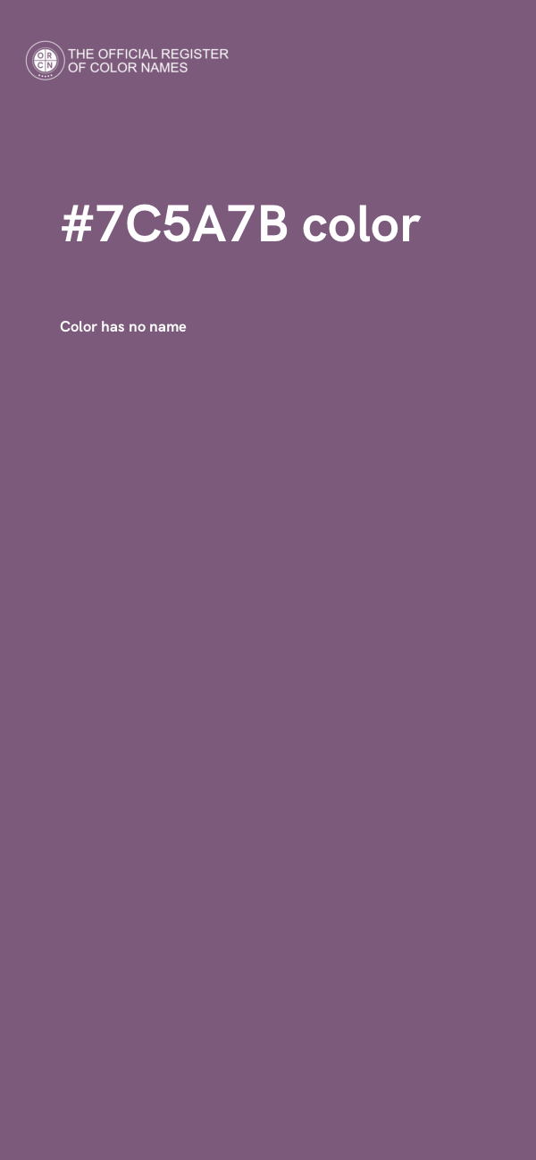 #7C5A7B color image