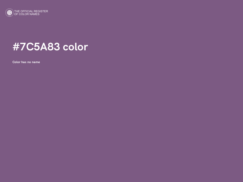 #7C5A83 color image