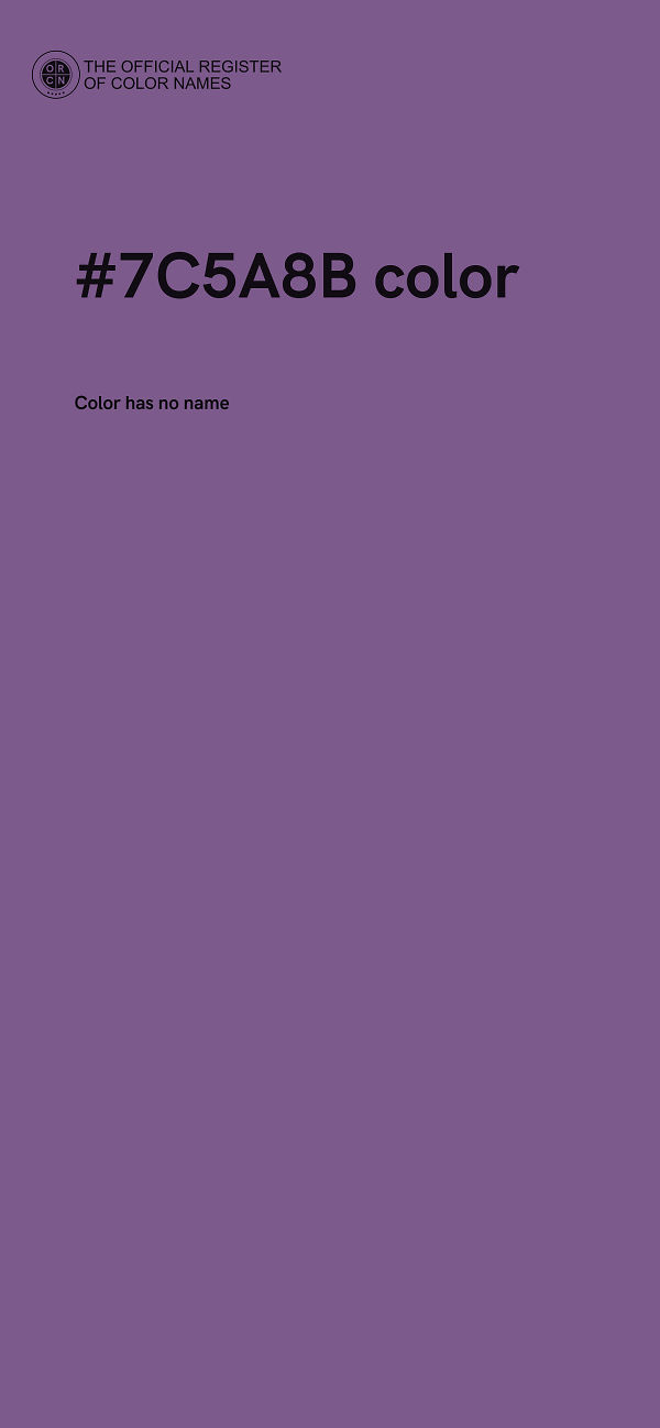 #7C5A8B color image