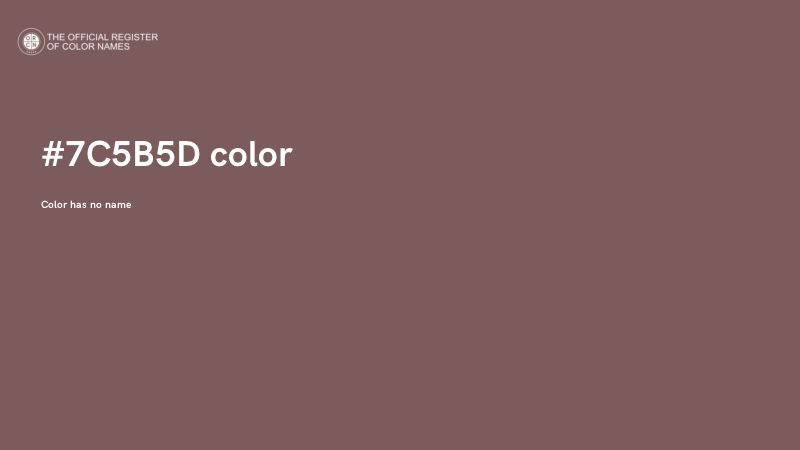#7C5B5D color image