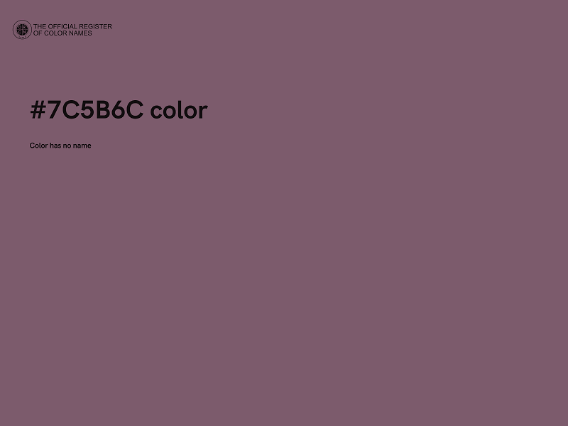 #7C5B6C color image