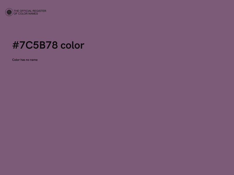 #7C5B78 color image