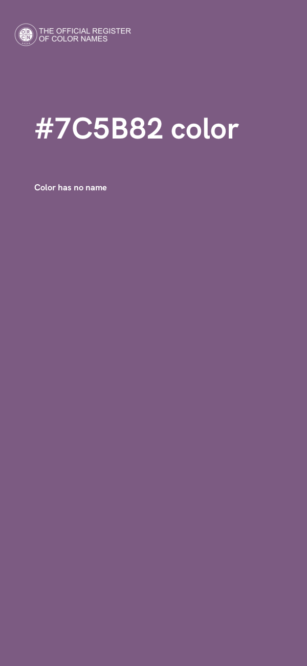 #7C5B82 color image