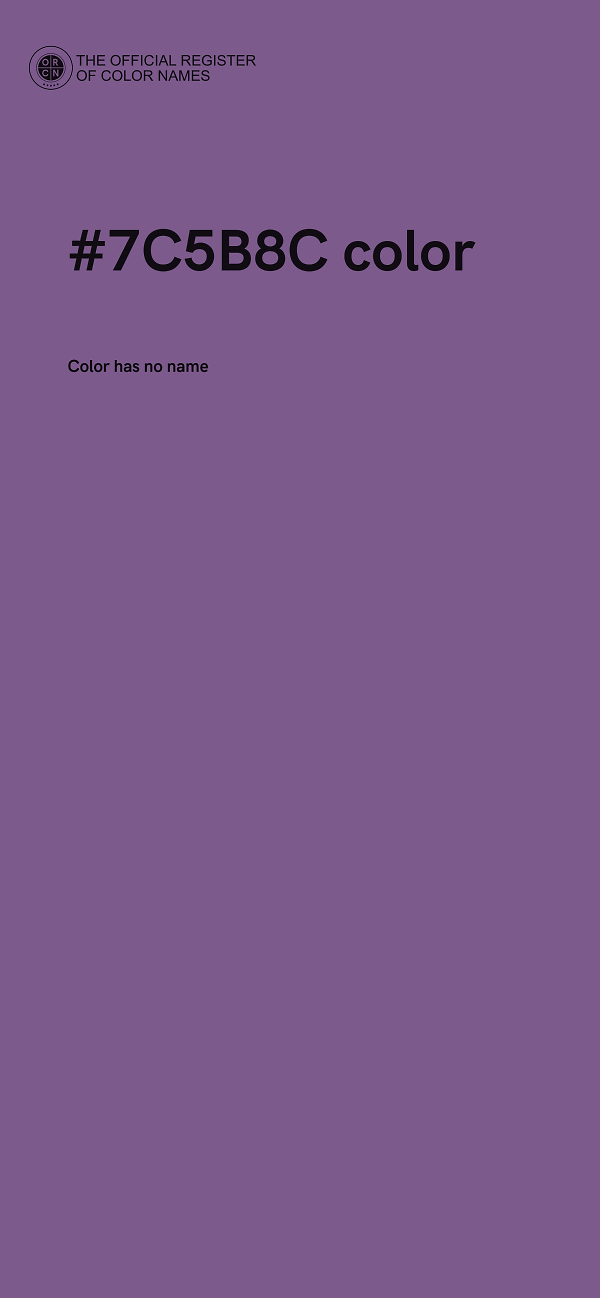 #7C5B8C color image