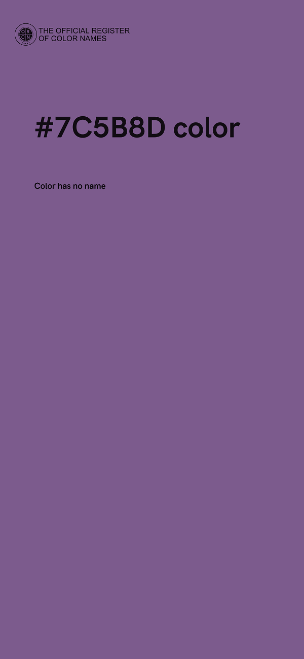 #7C5B8D color image
