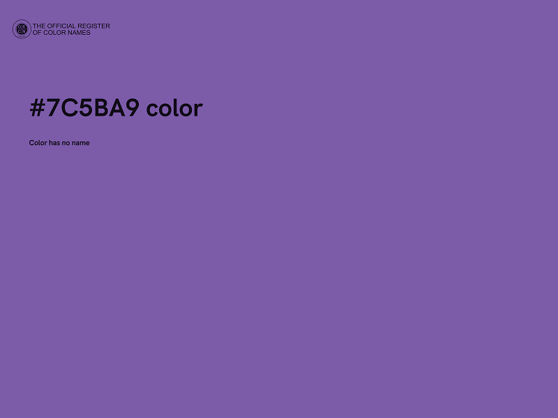 #7C5BA9 color image