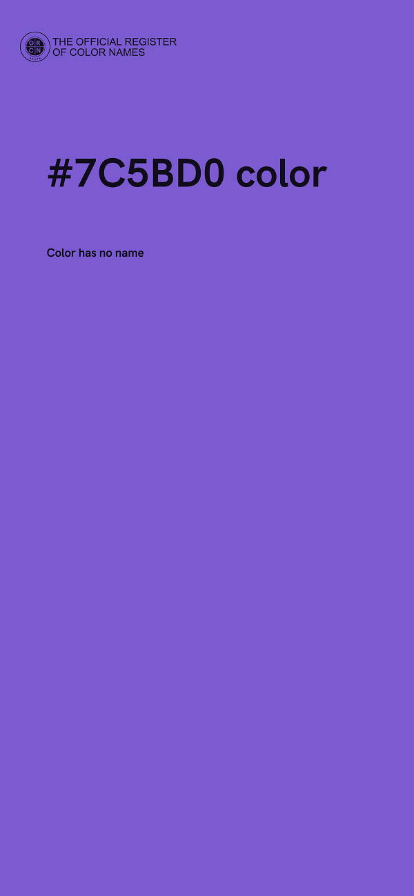 #7C5BD0 color image