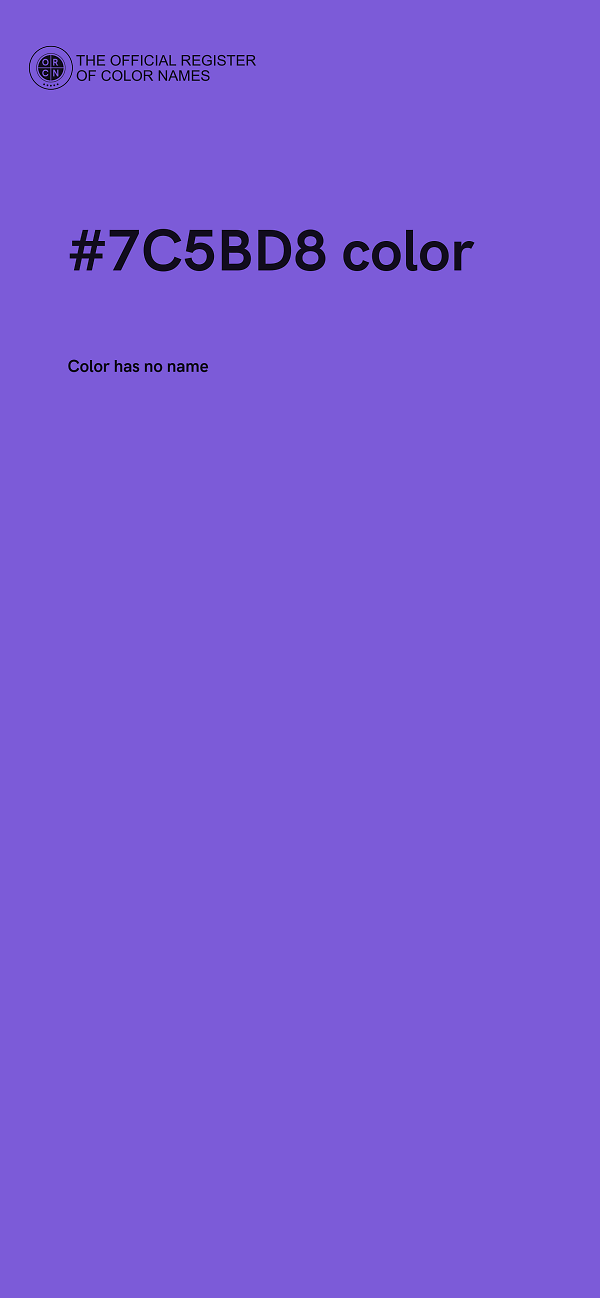 #7C5BD8 color image