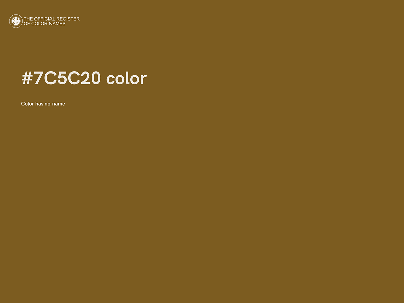 #7C5C20 color image