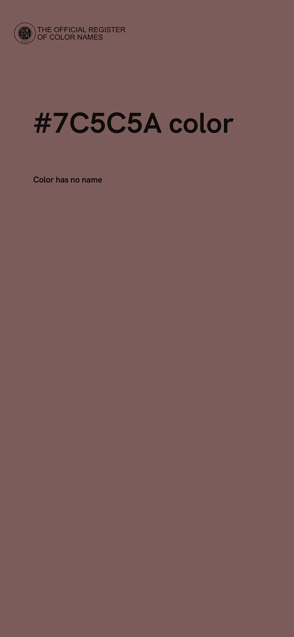 #7C5C5A color image