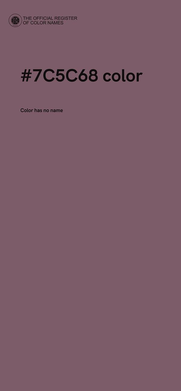 #7C5C68 color image
