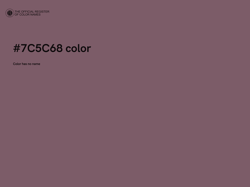 #7C5C68 color image