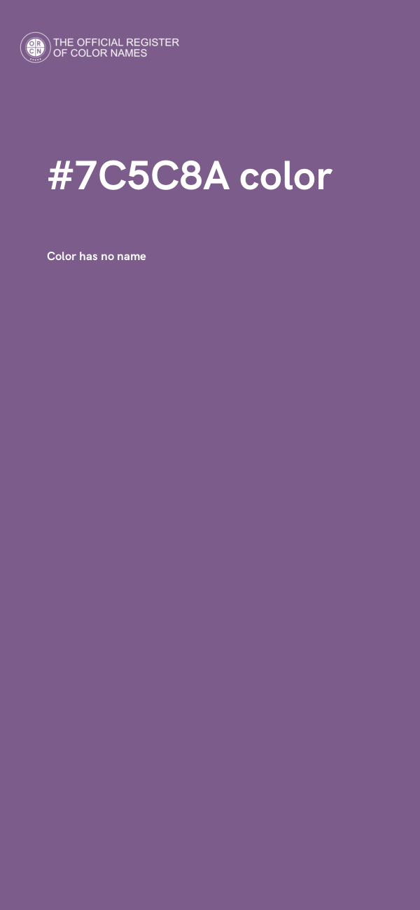 #7C5C8A color image