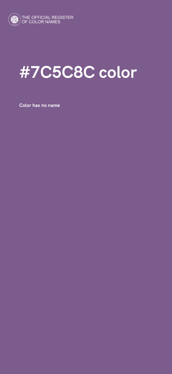 #7C5C8C color image