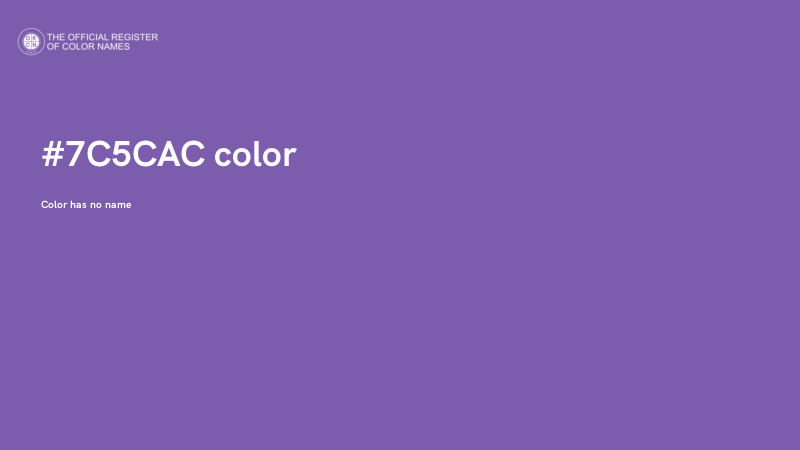 #7C5CAC color image
