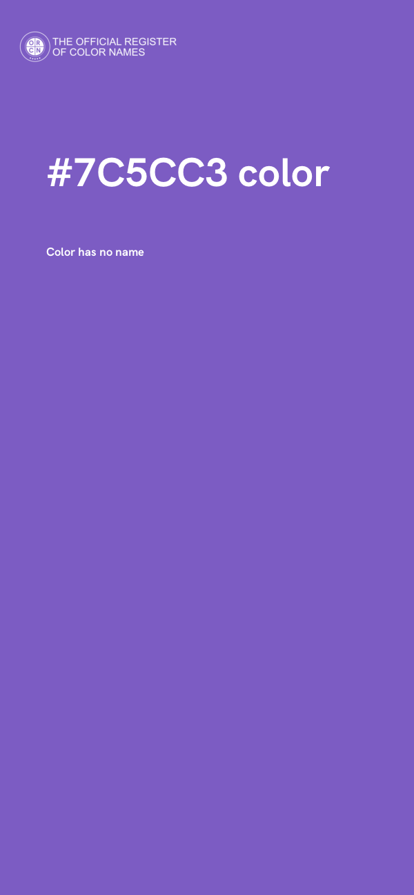 #7C5CC3 color image