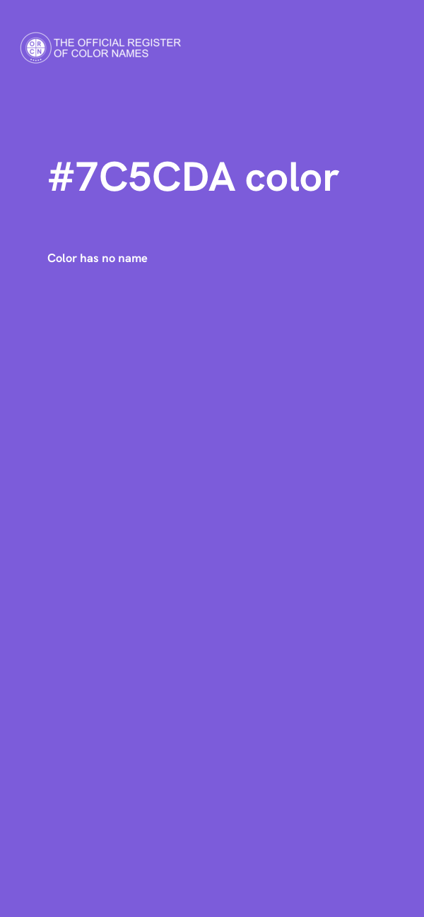 #7C5CDA color image