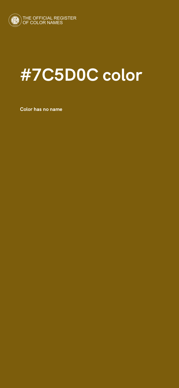 #7C5D0C color image