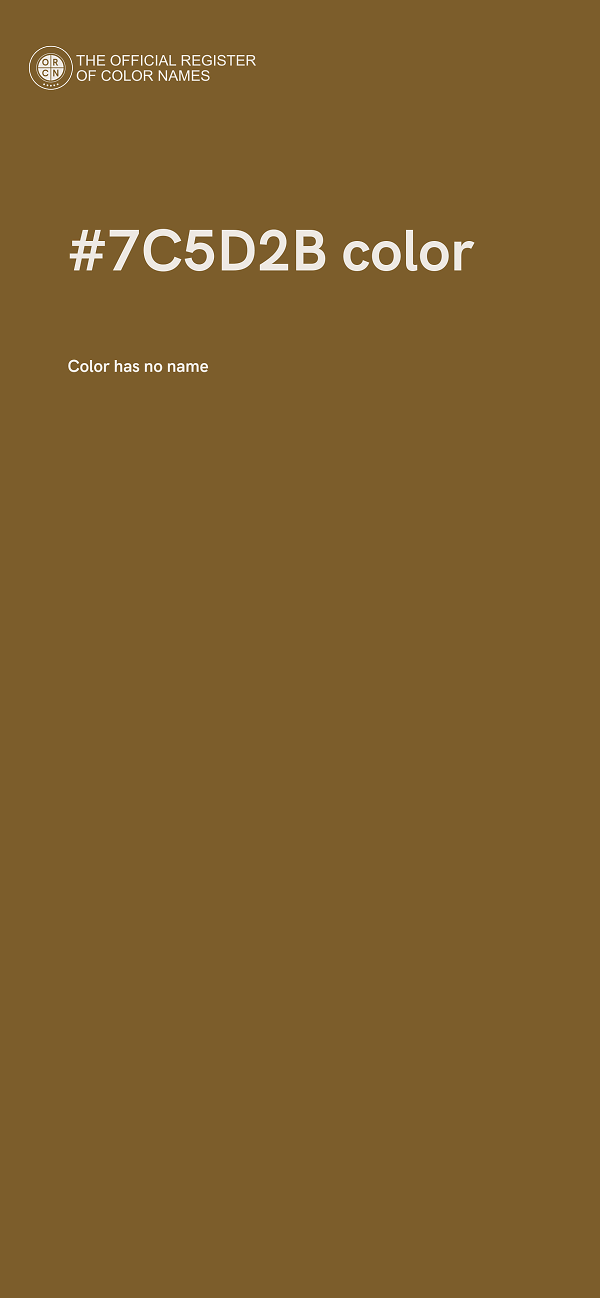 #7C5D2B color image