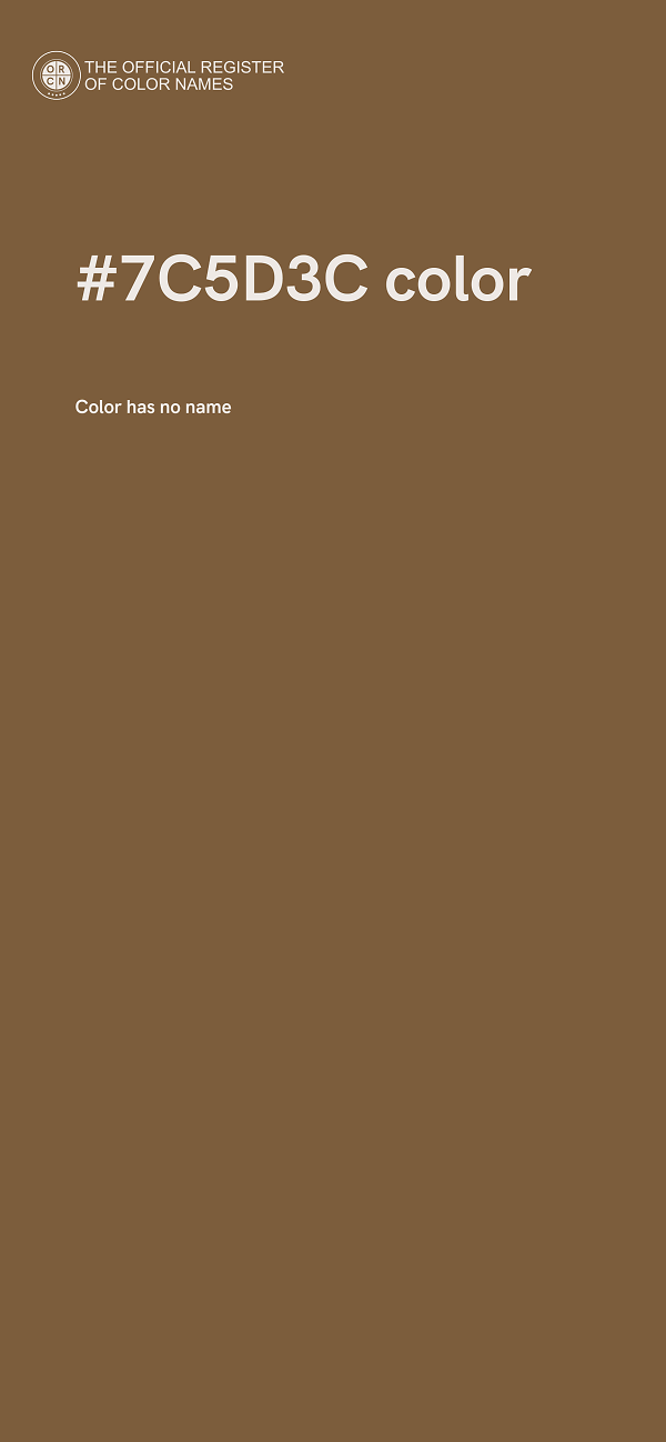 #7C5D3C color image