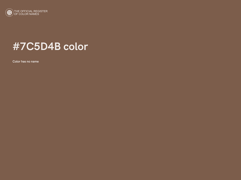 #7C5D4B color image