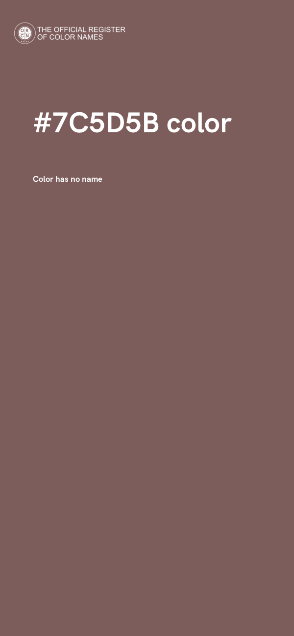#7C5D5B color image